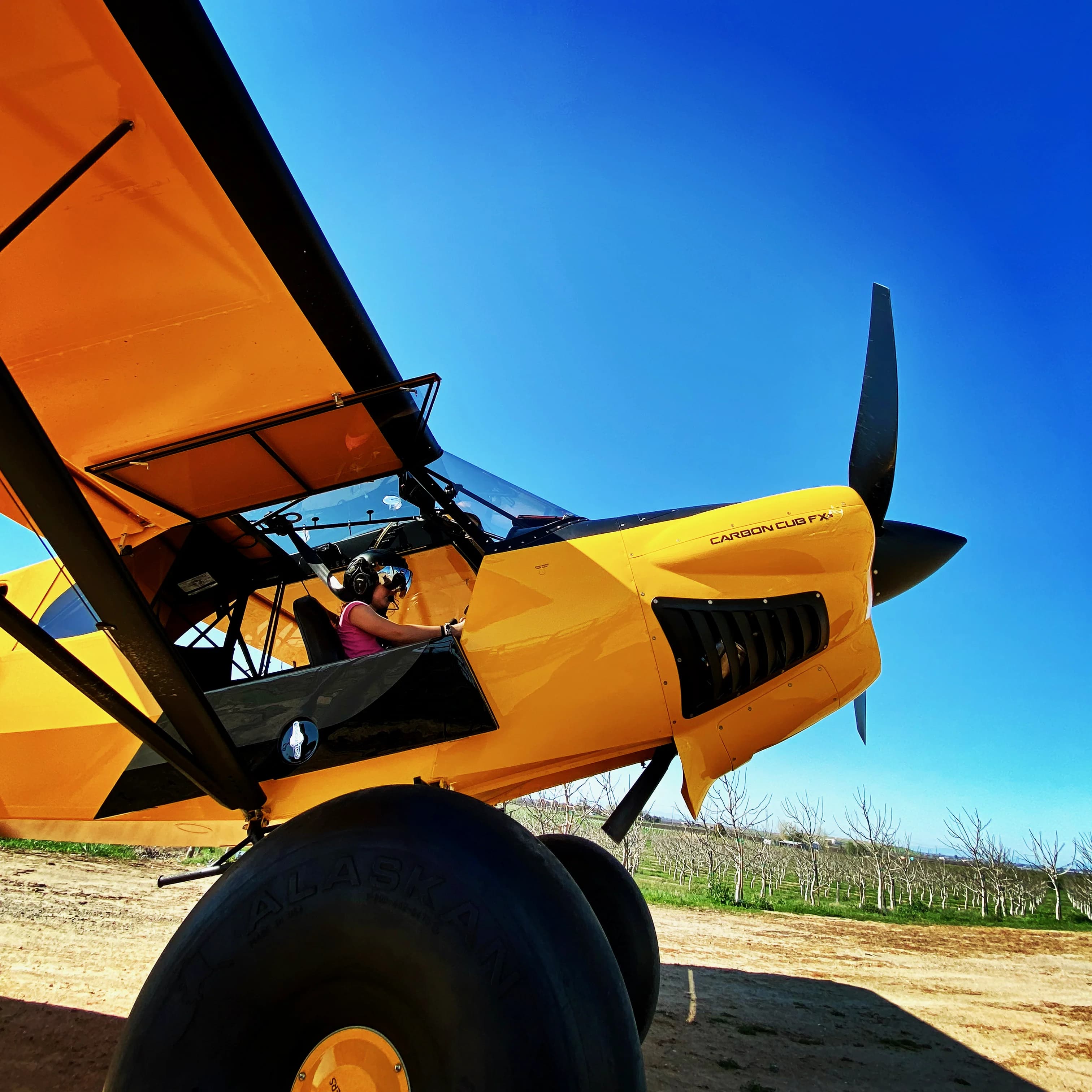 Aircraft on Private Airstrip